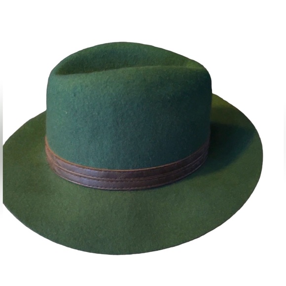 Accessories - Hunter Green Fedora